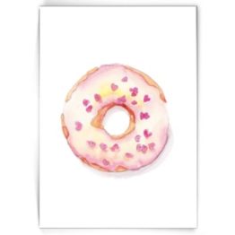 Kaart donut with hearts - Made by Marcelle bij FairtradeUpgrade