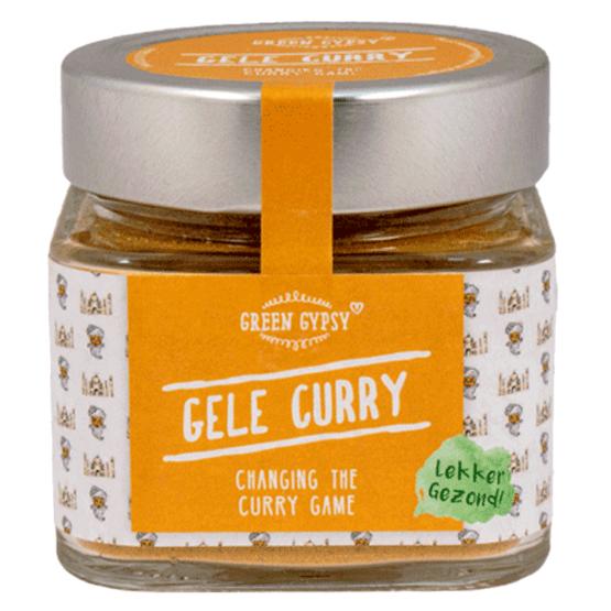 Gele Curry mix Green Gypsy Spices bij FairtradeUpgrade